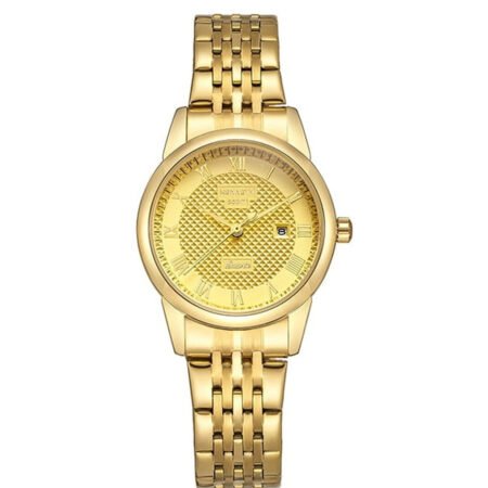Kenneth Scott Women's Champagne Dial Analog Watch - K23530-GBGC