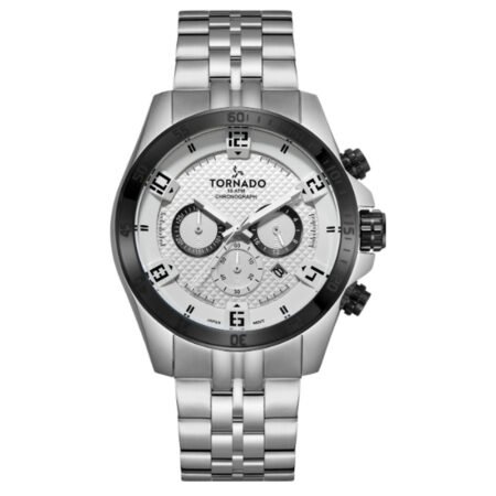 Tornado CELESTIA CHRONO Men's Chronograph White Dial Watch - T3149B-YBSW