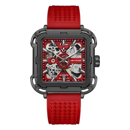 LEE COOPER Men Automatic Red Dial Watch - LC08072.688