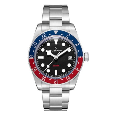 Tornado Lumina Date Just Men's Analog Black Dial Watch - T24006-A