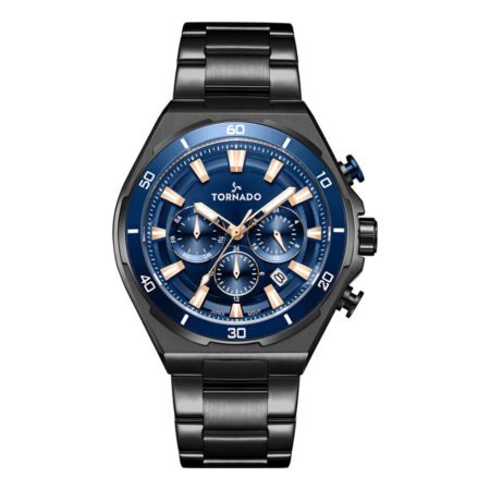 Tornado Stellar X Men's Multi Function Blue Dial Watch - T24104-BBBN