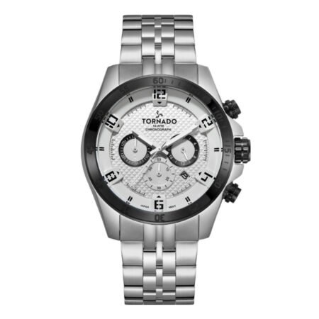Tornado CELESTIA CHRONO Men's Chronograph White Dial Watch - T3149B-YBSW