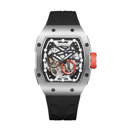 Tornado Autonova Men's Automatic Black Dial Watch - T24302-SSBB