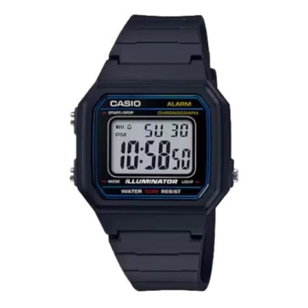 CASIO Men's Digital Grey Dial Watch - W-217H-1A