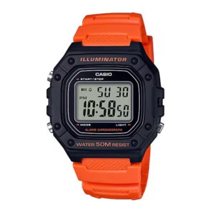 CASIO Men's Digital Grey Dial Watch - W-218H-4B2