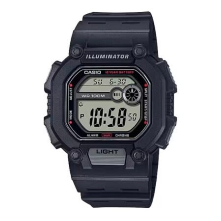 CASIO Men's Digital Grey Dial Watch - W-737H-1AVDF