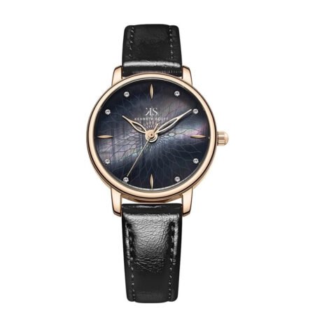 Kenneth Scott Women's Black Dial Analog Watch - K22524-KLBMB