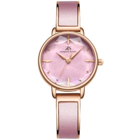 Kenneth Scott Women's Pink Dial Analog Watch - K23503-RBPP